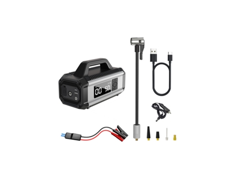 BISBISOUS Qb05 Compresor De Aire Portátil Inflador De Neumáticos Para Coche Moto Bicicleta Bola Gris