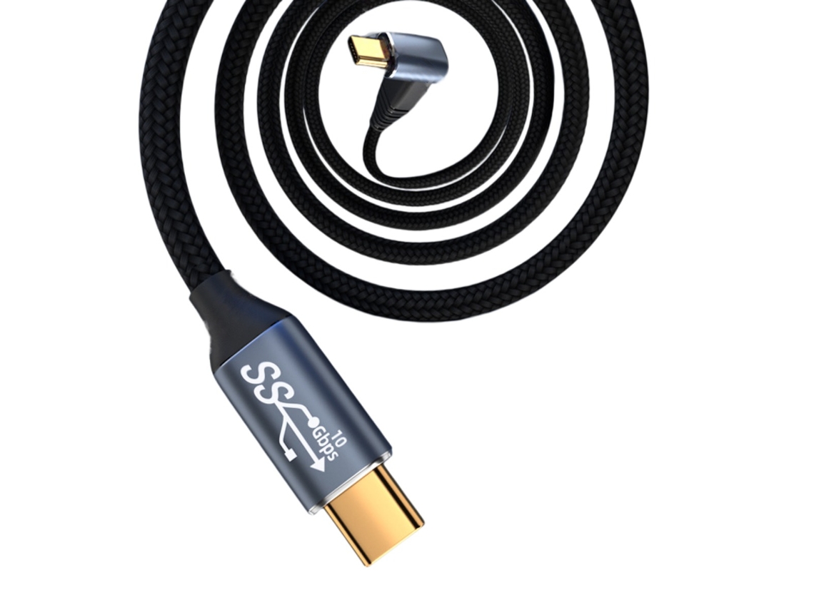 Cable De Extensión Usb-c Compatible Con Steam Deck — Aleación De Aluminio Y Trenzado De Nylon, Full-function 10gbp, Pd 100w, 4k 60hz, 1/1.5/2/3m 2 Me