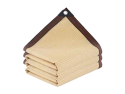 Toldo para exteriores, malla resistente con ojales, protección UV, permeable para patio y terraza.
