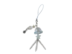 Cordón para teléfono móvil con cuentas de medusa a la moda, accesorio para mochila y cartera Rosewell azul