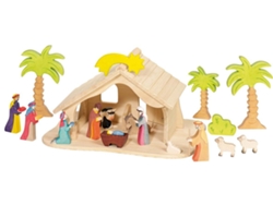 Figuras de Acción HOLZTIGER (Madera - Beige - 56 x 43,5 x 30 cm)