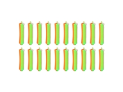 20pcs Varillas De Perma Para Cabello Universal Grosor Antideslizante Diy Naranja Para Principiantes Salón Casero