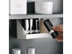 Caixa De Armazenamento Adesiva Sem Furos, Adequada Para Colocar Debaixo De Uma Prateleira, Para Guardar Cosméticos E Batons.