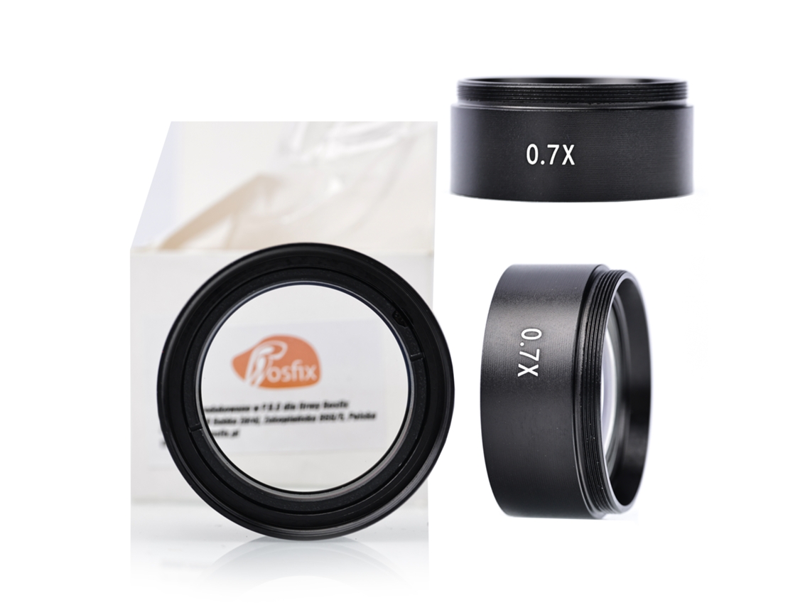 Lente de microscopio estereoscópico 0,7x – Alta calidad | Distancia de trabajo de 120 mm | Rosca de 48 mm