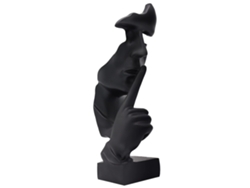 Esculturas modernas negras para el hogar, objetos decorativos, decoración de mesa de piano.