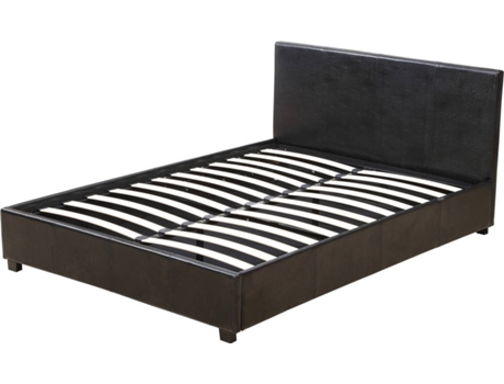HABITAT ET JARDIN Cama Carla Negro (140x190 cm - PVC)