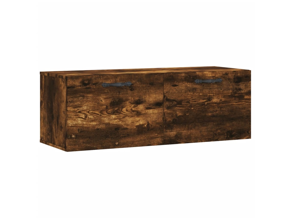 Maison Exclusive - Armario De Pared Madera Ingeniería Roble Ahumado 100x36,5x35 Cm