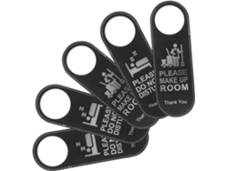 Juego De 5 Carteles De Cuero De Doble Cara Para Puertas: "por Favor, No Molestar" Y "por Favor, Limpiar".