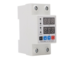Dispositivo Protector De Sobre Y Baja Tensión Con Doble Pantalla 40a 240v-300v Contra Sobrecarga Y Sobrecorriente