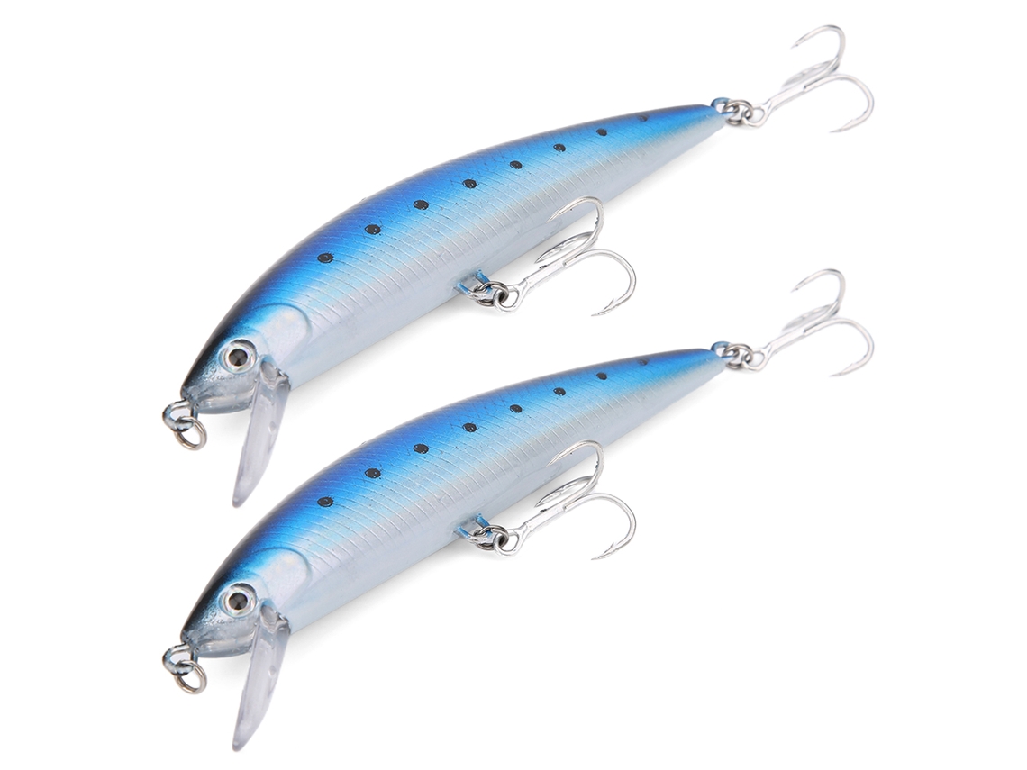 Señuelos Minnow Hundibles Con Placa De Lengüeta, Señuelo De Pesca De Abs De Simulación Realista N.° 1