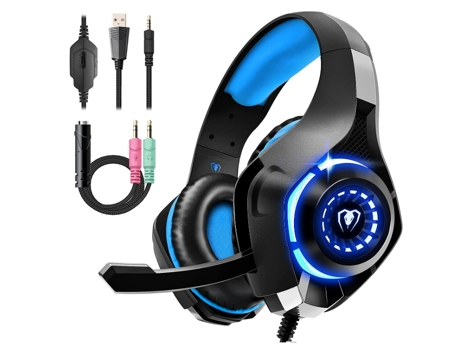 Auriculares para juegos para PS4 PS5 PC Xbox Series CHRONUS YXEJ230215, auriculares estéreo envolventes de graves profundos de 3,5 mm para PS4, negro