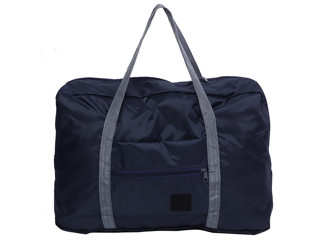 Maleta De Lona Plegable Impermeable Azul Marino Con Gran Capacidad De Almacenamiento.