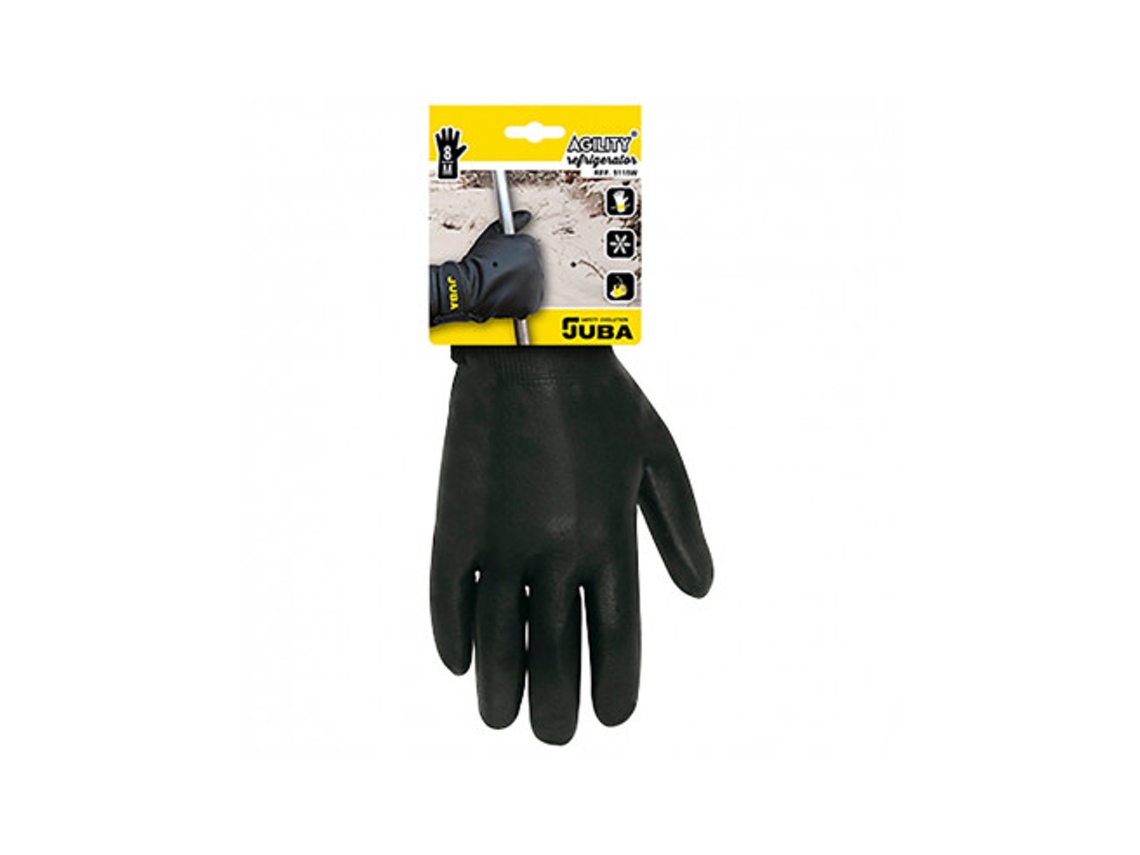 Guante Trabajos En Frío Nitrilo Foam Forro Polar Talla 10 JUBA