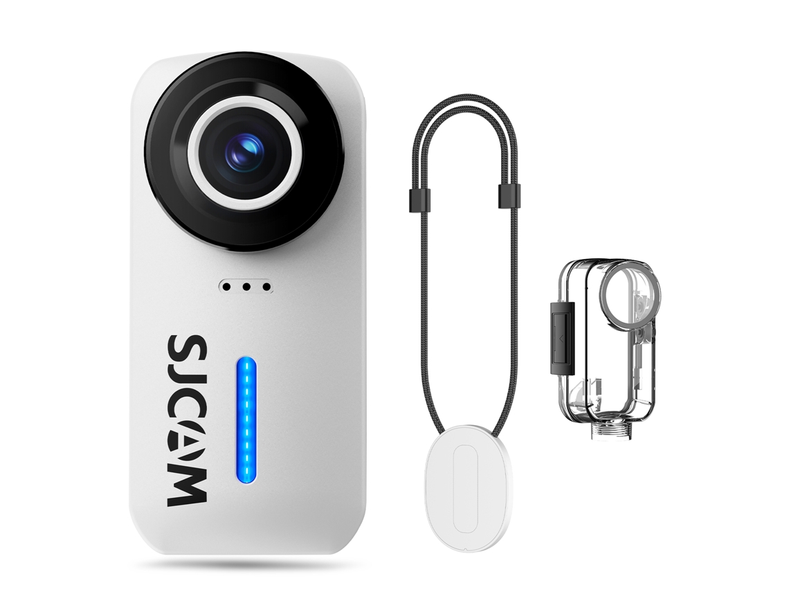 Cámara Para Ciclismo Ultra Hd 4k De 20 Mp Y 30 Fps Con Estabilización De Imagen Dual Eis (c110 White 64g)