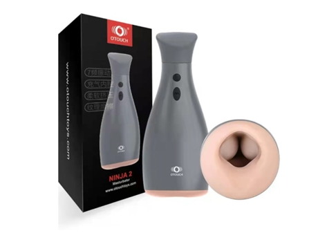 Masturbador - Masturbador Automático para Hombres con 7 Modos de Vibración - Juguetes de Silicona para Adultos para Hombres - BISBISOUS Gris
