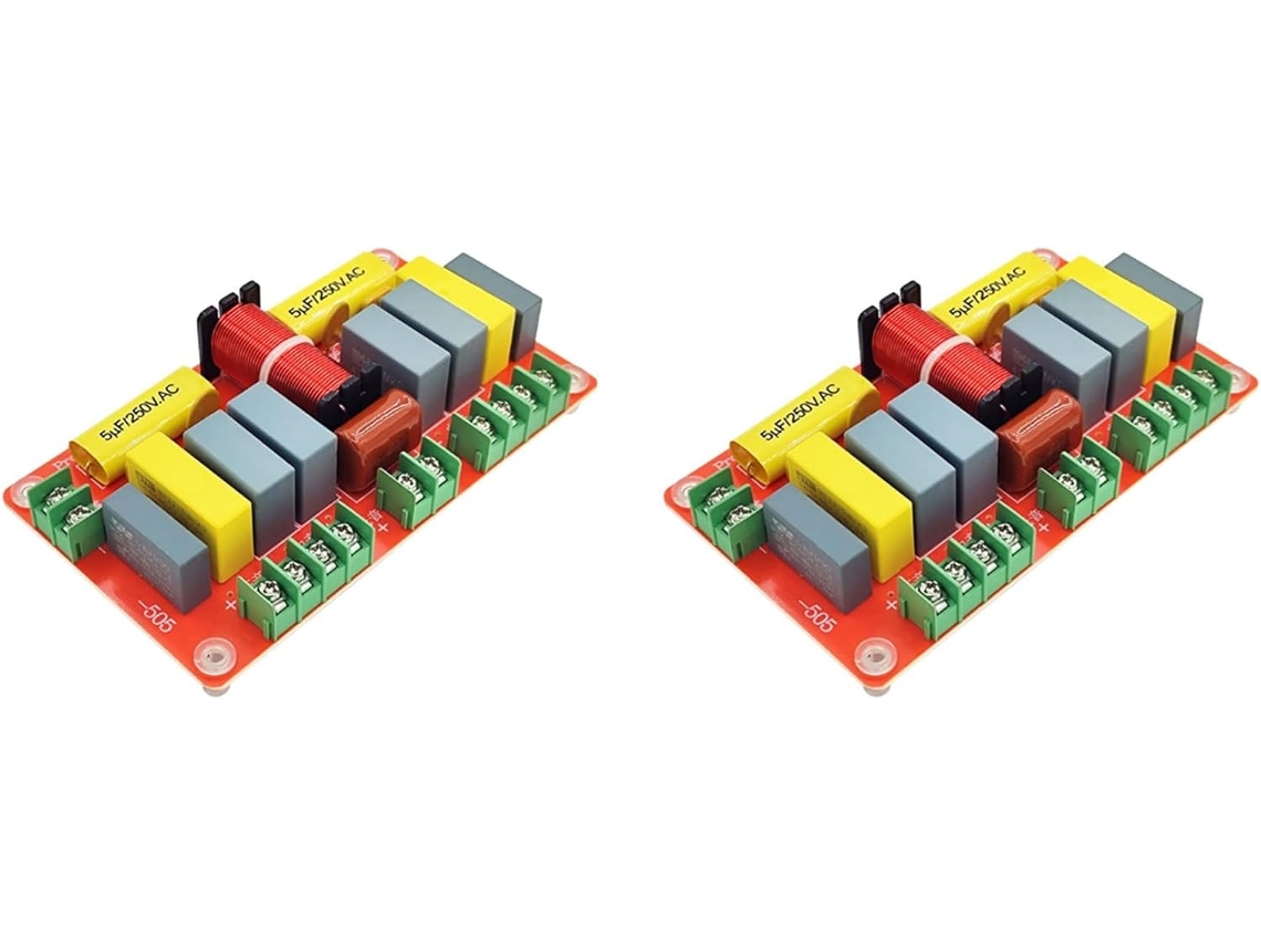 2 Módulos De Crossover De 250 W (2 De Agudos, 1 De Medios Y 1 De Graves) Cinco Accesorios De Audio Hifi Para Cine En Casa