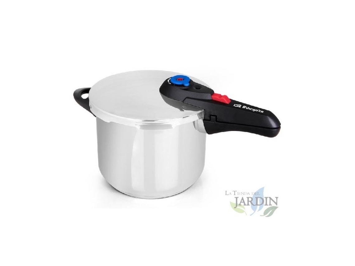 Olla Súper Rápida 8 Litros ORBEGOZO Ø 24Cm Acero Inox 18/10 Apta Para Todo Tipo De Fuegos.