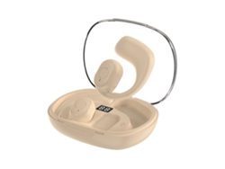 Auriculares Conducción Ósea Gusshious Piel True Wireless Bluetooth Beige