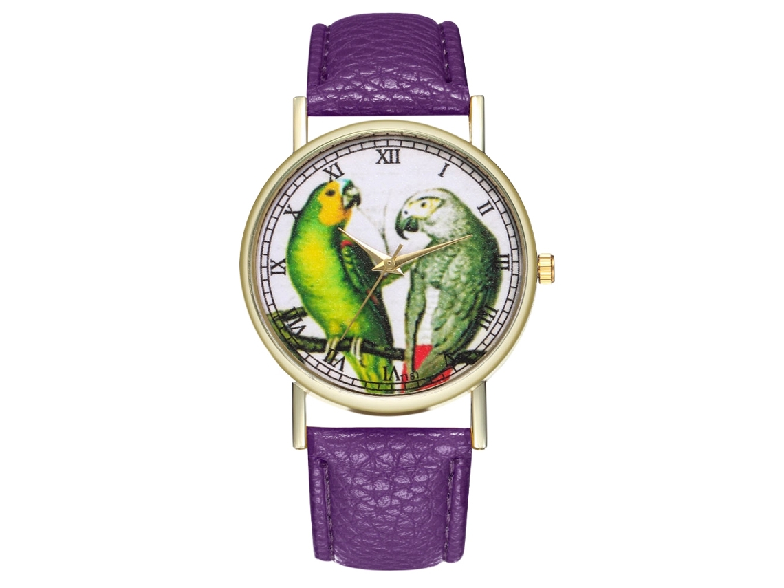Reloj De Pulsera Unisex De Cuarzo, Estilo Casual, Clásico, Moderno, Ideal Para Regalar, Color Morado.
