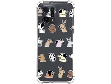 Carcasa para Oppo Find X5 5G TUMUNDOSMARTPHONE Dibujos Antigolpes Perros Multicolor