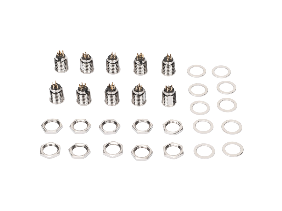 Conector XLR macho de 5 pines con base de 3 pines para micrófono CHABERLU