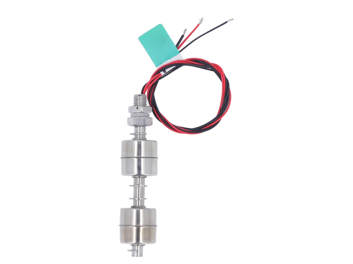 Sensor De Nivel De Agua Interruptor Flotante Doble Bola Acero Inoxidable 0-110v 100mm