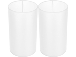 Juego De 2 Lámparas De Mesa De Lino Para Dormitorio