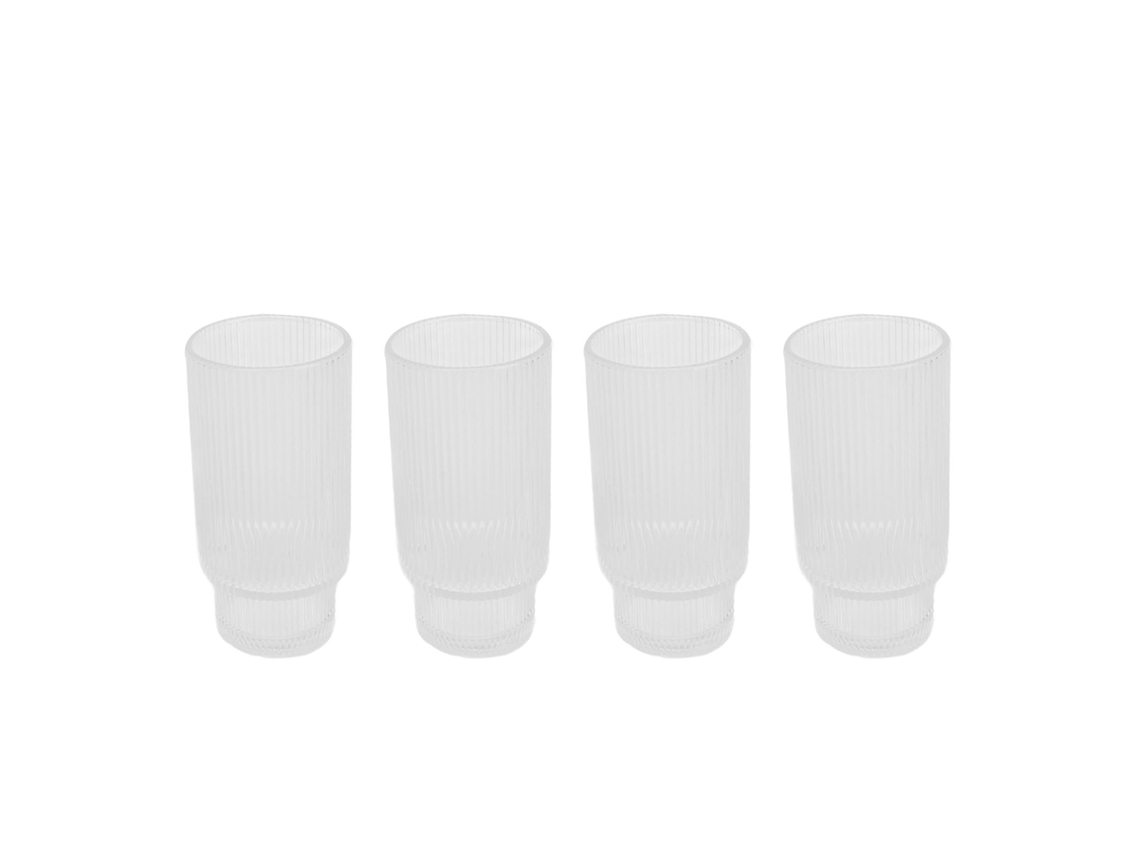 Juego de vasos vintage para café helado y cerveza