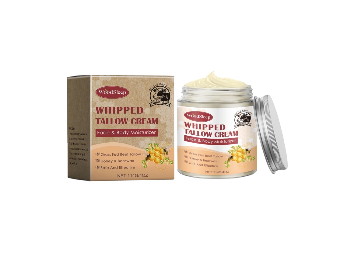 Crema de miel con grasa de res para el cuidado de la piel