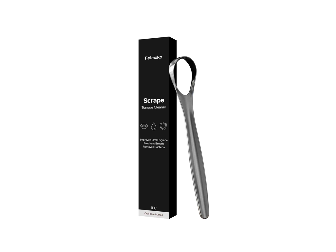 Limpieza eficaz de la lengua para una higiene bucal diaria.