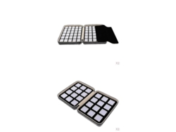 Juego de 4 bandejas con cremallera para exhibir joyas y piedras preciosas (255 x 205 x 60 mm) Hengjian