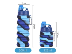 Botella De Agua Deportiva Plegable, Retráctil Y Portátil. Rosewell
