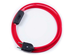 Cable Textil Con Interruptor Y Enchufe 2X075mm 2M LEDBOX