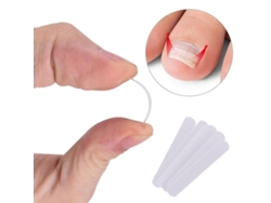 Herramienta De Pedicura Para Uñas Encarnadas, 10 Clips Blancos Para Rectificación De Paroniquia.
