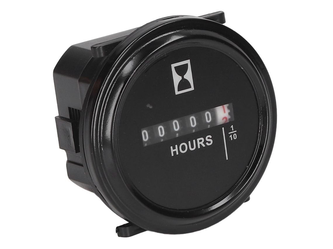 Contador De Horas 99999.9h Ac Dc Universal Sellado Total Reloj Mecánico De Cuarzo 6‑80v