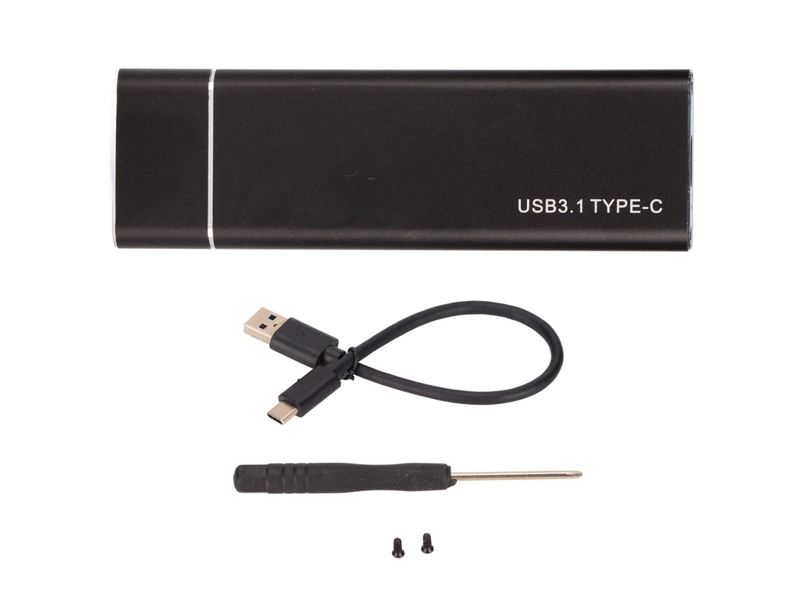 Enclosure Ssd M.2 Nvme Pcie Para Usb3.1 10gbps Suporta 2230/2242/2260/2280 Caixa De Disco Rígido Portátil