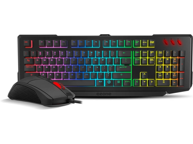 Teclado Gaming OZONE Double Tap (Semi-Mecánico - Español - Negro)