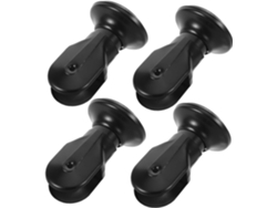Juego de 4 herrajes de acero inoxidable para mamparas de baño, soportes para mamparas Gokoco