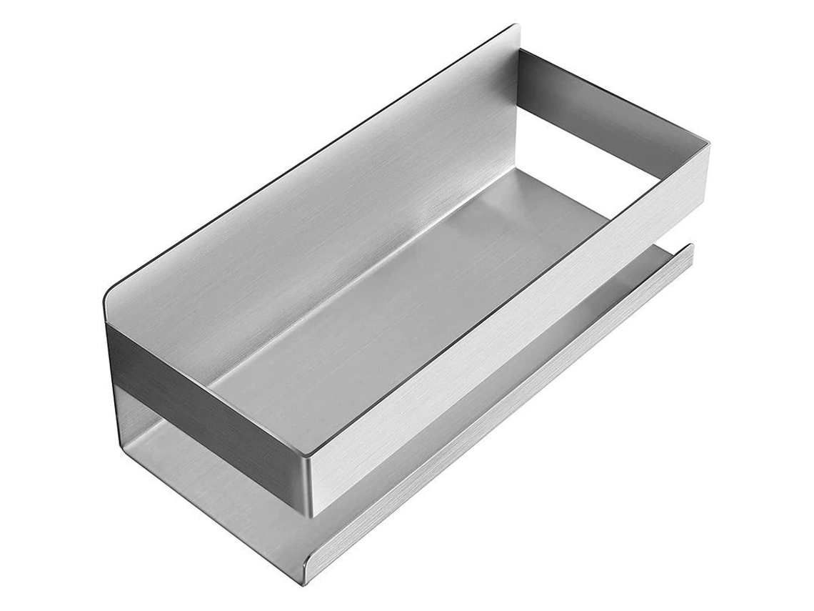 Estante Autoadhesivo Para Baño, No Requiere Taladro, Acero Inoxidable Sus304, 23x10x8cm, Para Ducha Y Cocina.