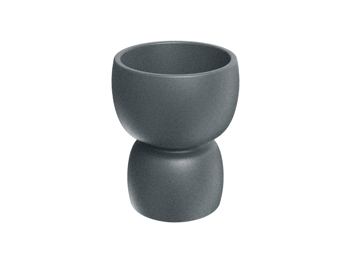Maceta De Rotomoldeo Duala Round Granito Ø40x48