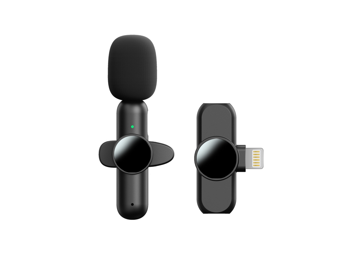 Micrófono de solapa inalámbrico K3, interfaz Lightning Hexinyigjly