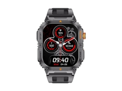 Reloj inteligente deportivo para actividades al aire libre con pantalla de 2 pulgadas, clasificación de resistencia al agua IP68 y linterna integrada. (negro)