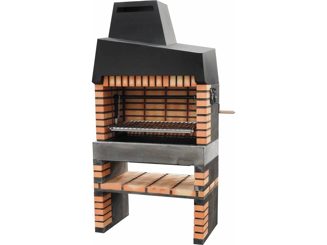 Parrilla de barbacoa MOVELAR California Plus XL (ladrillo tintado - 110 x 64 x 225 cm)