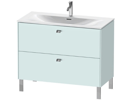 Pedestal de lavabo DURAVIT Brioso vertical 102,0 x 47,9 cm 2 cajones incl. recorte de sifón y delantal para lavabo Viu 234410