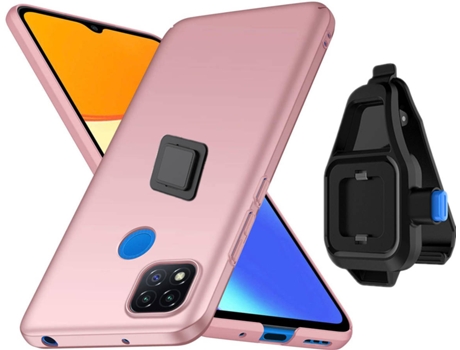 Funda Redmi 9C Turtleshell con Soporte de Cintura Rosa