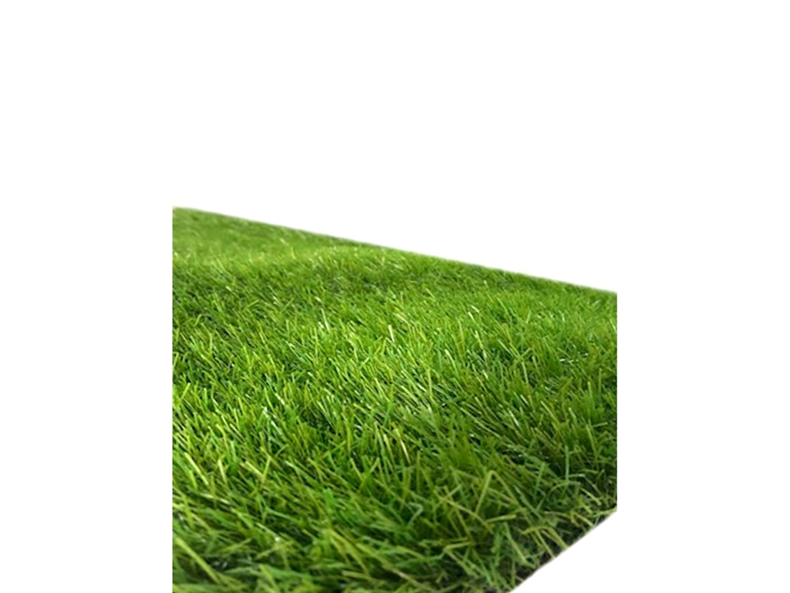 Césped Artificial Belgrado 40mm - Rollo 2x1m |  Ideal Para Terraza Y Jardín.  Fácil Instalación 2x1 Metros