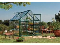 Invernadero de jardín de policarbonato transparente CANOPIA 247x185x208 cm