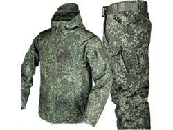 Conjunto De Chaqueta Y Pantalón De Camuflaje Con Estampado De Piel De Tiburón Para Hombre, Impermeable, Cortavientos, Invierno, Militar, Táctico.