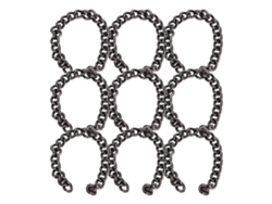 Cadenas De Clip De Metal Duraderas De 9 Metros De Largo Para La Fabricación De Joyas Diy, Color Plata Y Negro.