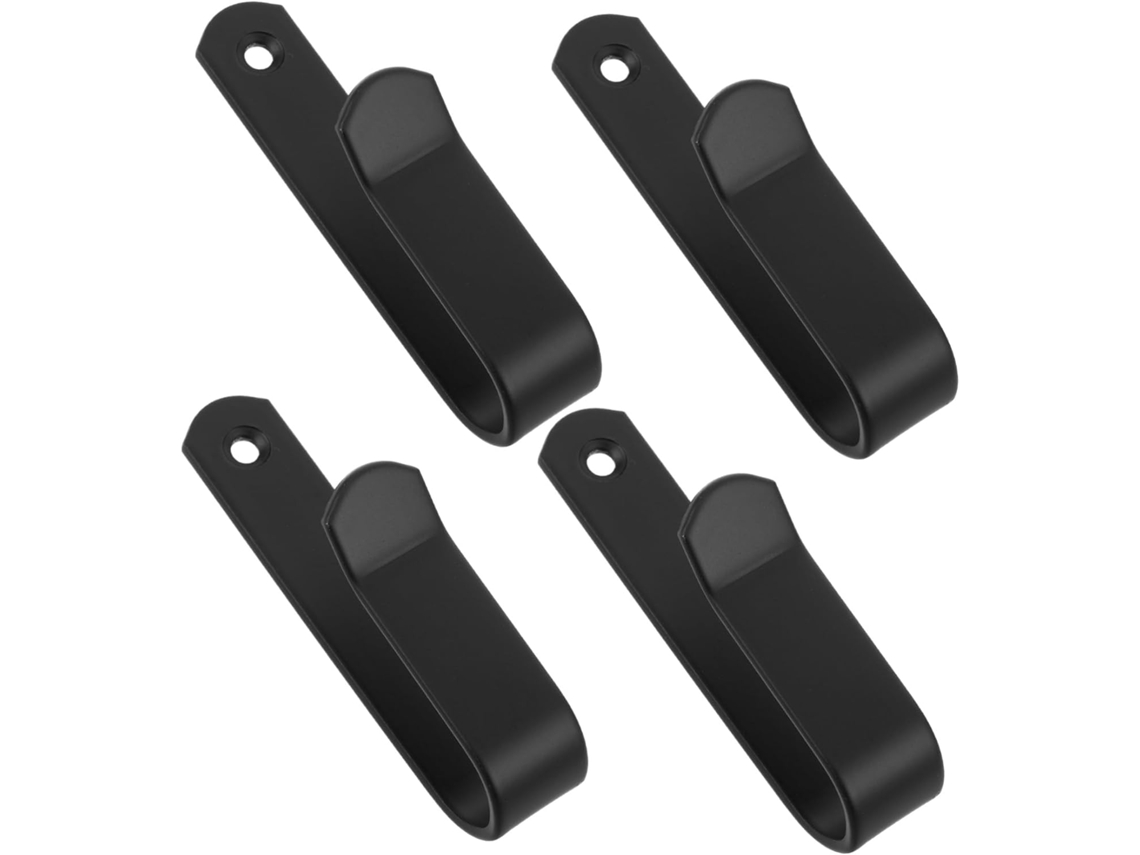 Juego De 4 Gancho De Hierro Negro Compacto